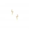 MILK MONEY Lighting Bolt Stud Earrings