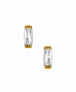 Athra Baguette Crystal Stud Earring