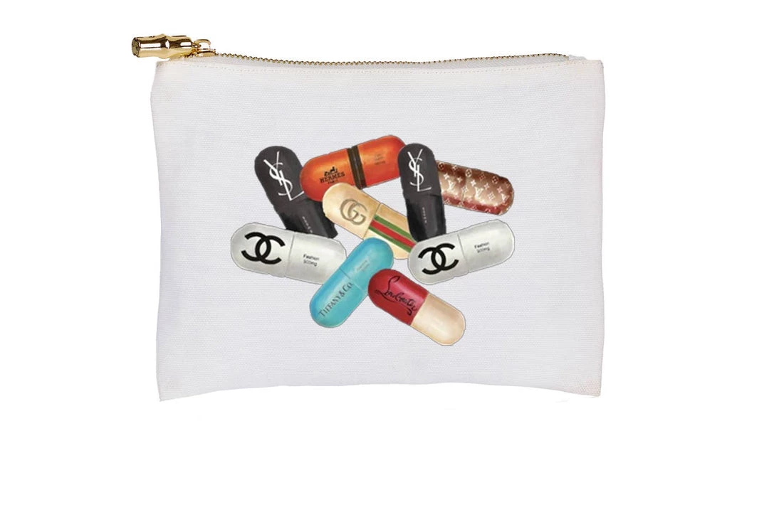 Toss Designs New Arrivals Designer Pills - Flat Zip Linen Pouch 1 Toss Designs New Arrivals Designer Pills - Flat Zip Linen Pouch