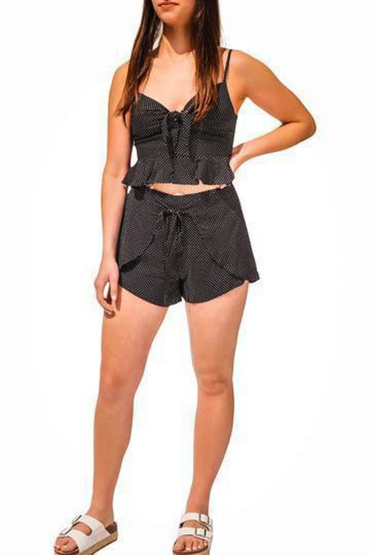 Hyfve Clothing Polka Dot Crop Top And Short Set 1 Hyfve Clothing Polka Dot Crop Top And Short Set