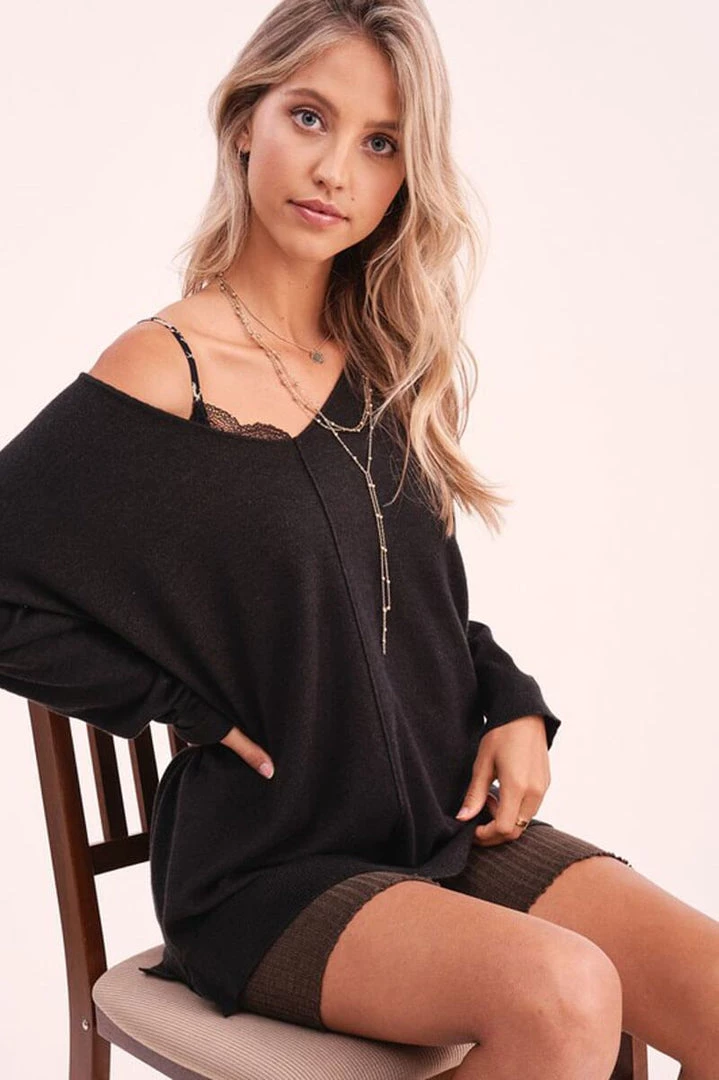La Miel New Arrivals Angel Soft V-Neck Sweater 2 La Miel New Arrivals Angel Soft V-Neck Sweater