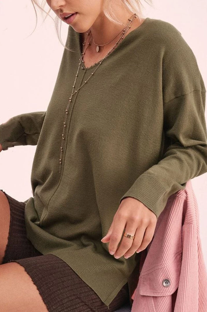 La Miel New Arrivals Angel Soft V-Neck Sweater 4 La Miel New Arrivals Angel Soft V-Neck Sweater