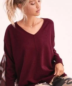 La Miel New Arrivals Angel Soft V-Neck Sweater