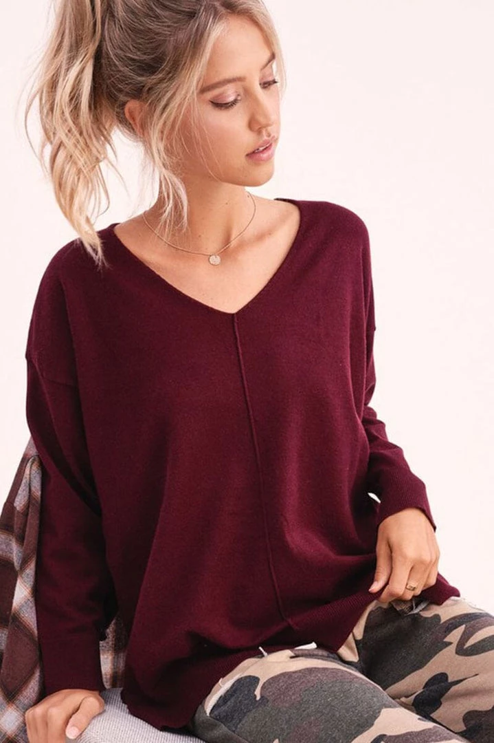 La Miel New Arrivals Angel Soft V-Neck Sweater 1 La Miel New Arrivals Angel Soft V-Neck Sweater