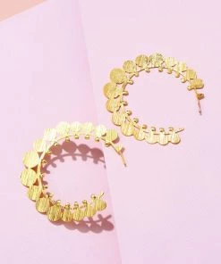 Treasure Jewels Anna Gold Circle Hoop Earrings