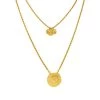 MILK MONEY Aria Two Piece Coin Layered Necklace Set