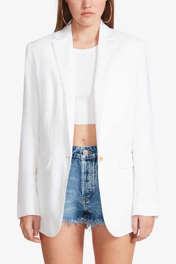 BB Dakota By Steve Madden Linen On The Edge Boyfriend Blazer New Arrivals 1 BB Dakota By Steve Madden Linen On The Edge Boyfriend Blazer New Arrivals