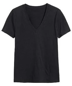 Nationwide Wholesale Clothing Basic V Neck Short Sleeve T-Shirt