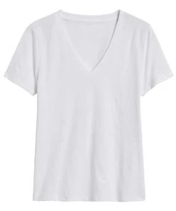Nationwide Wholesale Clothing Basic V Neck Short Sleeve T-Shirt