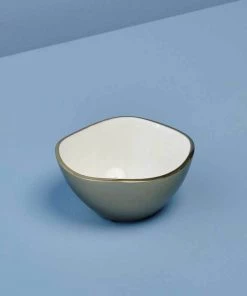 Be Home Small Champagne & Enamel Wave Edge Bowl