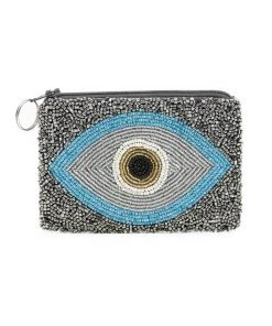 Tiana Designs Beaded Evil Eye Coin Purse