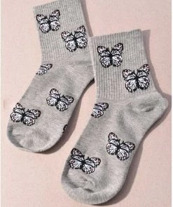 Merveille Butterfly Crew Socks