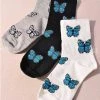 Merveille Butterfly Crew Socks