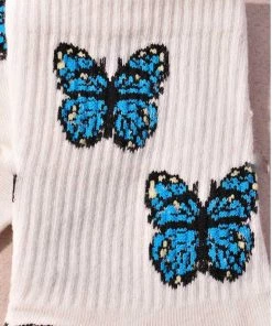 Merveille Butterfly Crew Socks
