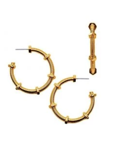 Volpe New Arrivals Bolt Huggie Hoop Earrings