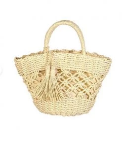 Fame Braided Beach Tote Bag