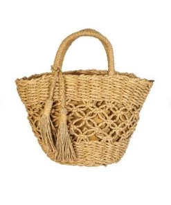 Fame Braided Beach Tote Bag