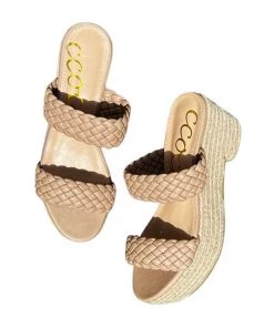 Ccocci New Arrivals Braided Espadrille Wedge Heel