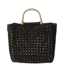 Fame Bags Braided Straw Boho Tote Bag