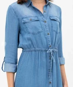 Love Tree Button Down Tencel Denim Midi Shirt Dress New Arrivals 13 Love Tree Button Down Tencel Denim Midi Shirt Dress New Arrivals