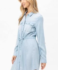 Love Tree Button Down Tencel Denim Midi Shirt Dress New Arrivals 10 Love Tree Button Down Tencel Denim Midi Shirt Dress New Arrivals