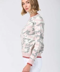 Fate Camo Print Crew Neck Sweater New Arrivals