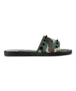 Jay Moore Corp. Spiked Studded Camo Sandals Shoes