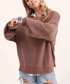 La Miel New Arrivals Carino Oversized Sleeve Sweater