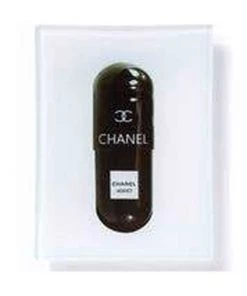 Toss Designs Chanel Pill Glass Trinket Tray