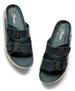 MILK MONEY Wedge Two Strap Sandal