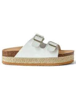 MILK MONEY Wedge Two Strap Sandal