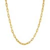 MILK MONEY Accessories Chloe Gold Square Link Chain Necklace