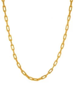 MILK MONEY Accessories Chloe Gold Square Link Chain Necklace