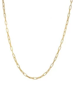 MILK MONEY Accessories Chloe Gold Square Link Chain Necklace