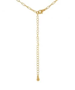 MILK MONEY Accessories Chloe Gold Square Link Chain Necklace