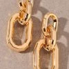 Merveille Chunky Oversized Drop Chain Earrings