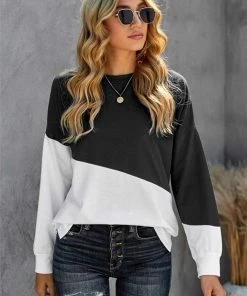 SHEWIN INC. Color Block Sweatshirt