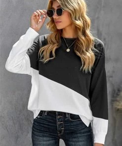SHEWIN INC. Color Block Sweatshirt