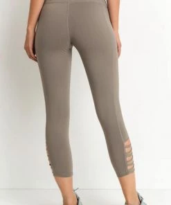 Mono B New Arrivals Criss-Cross Capri Pocket Leggings