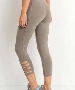Mono B New Arrivals Criss-Cross Capri Pocket Leggings