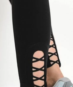 Mono B Criss-Cross Cut Out Full Leggings New Arrivals