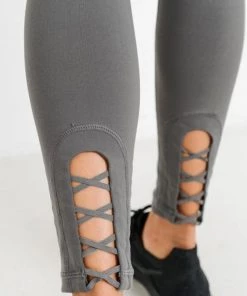 Mono B Criss-Cross Cut Out Full Leggings New Arrivals