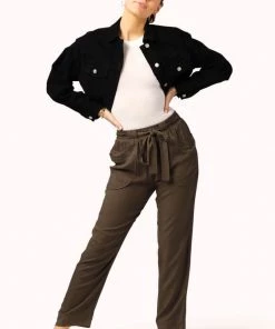 Promesa Cropped Tie Waist Pants