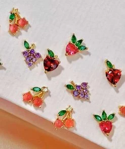 MILK MONEY - DropShip Crystal Fruit Stud Earrings New Arrivals