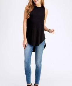 USA Cre8tions Curved Hem High Low Fashion Top New Arrivals