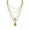 MILK MONEY Lilah 4 Piece Gold Choker Necklace Set Accessories