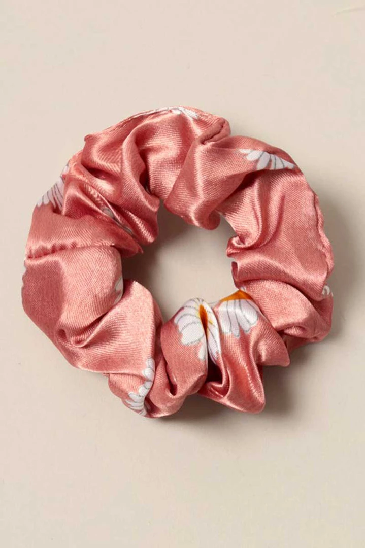 Fashion City Daisy Print Silk Hair Scrunchies New Arrivals 8 Fashion City Daisy Print Silk Hair Scrunchies New Arrivals