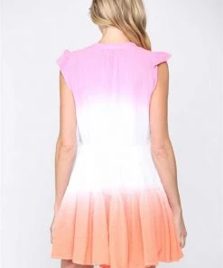 Fate Dip-Dyed Ruffled Babydoll Dress New Arrivals