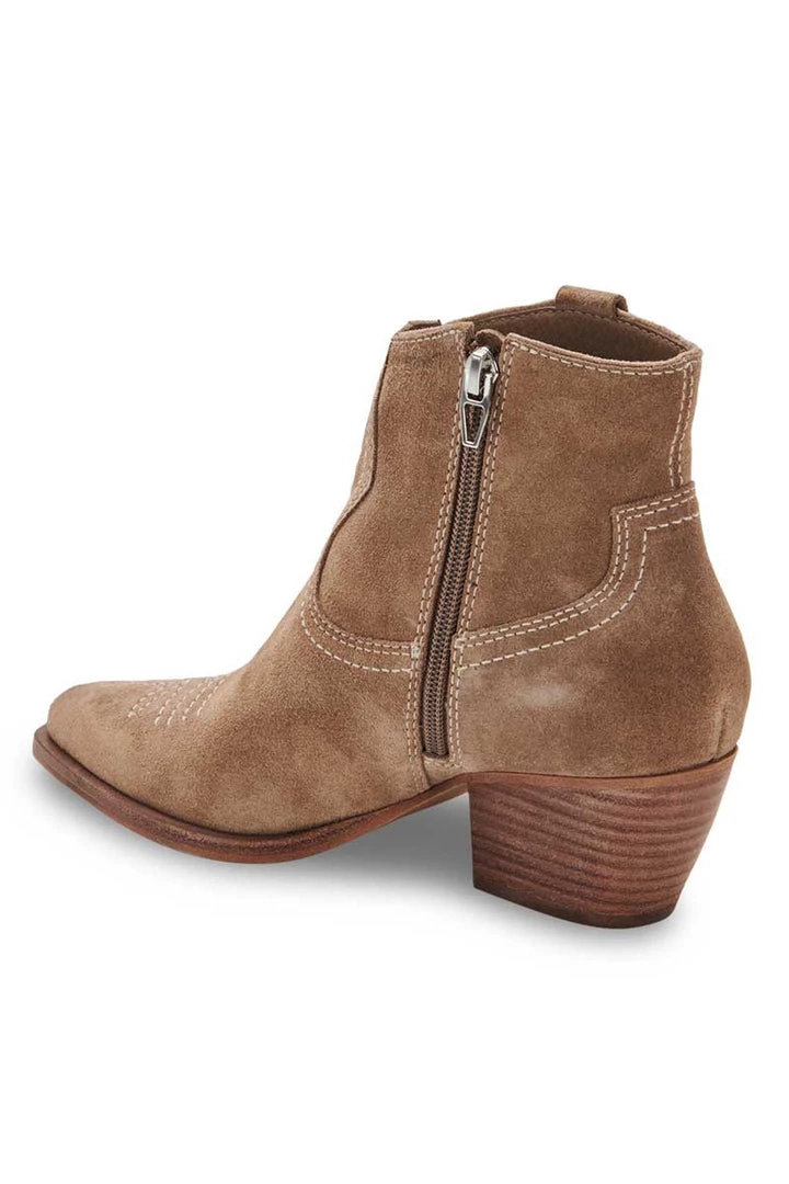 Dolce Vita Silma Bootie In Truffle Suede 4 Dolce Vita Silma Bootie In Truffle Suede