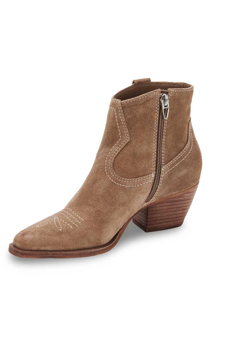 Dolce Vita Silma Bootie In Truffle Suede 10 Dolce Vita Silma Bootie In Truffle Suede
